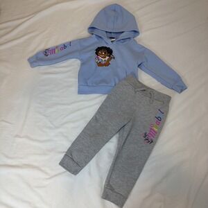 Disney Encanto Outfit Mirabel Sweatshirt Hoodie Sweatpants Set Size 2T
